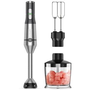 Mixer com 20 Velocidades e Acessórios, Aço Inoxidável, 800W, 110v, GAVASTO, Cinza