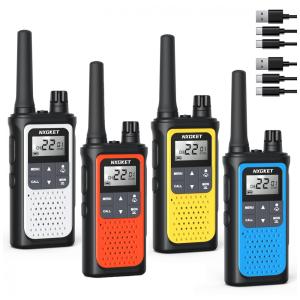 Rádio Comunicador Walkie Talkie Nxgket para Adultos de Longo Alcance, Recarregáveis, Rádio Bidirecional 22 Canais FRS, Bateria 1800mAh