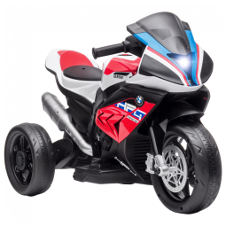 Moto Elétrica Infantil BMW a Bateria 6V 3 Rodas com Sons e Luzes, Idade Rec 2 a 8 Anos, AOSOM, Vermelho