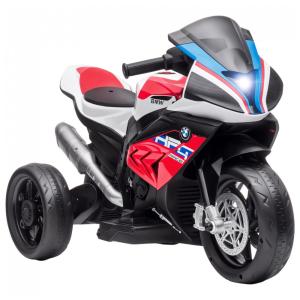 Moto Elétrica Infantil BMW a Bateria 6V 3 Rodas com Sons e Luzes, Idade Rec 2 a 8 Anos, AOSOM, Vermelho