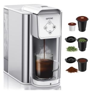 Máquina de Café Expresso 1.4L 3 em 1, 110V 1150W, SIFENE, Branca