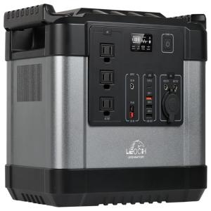 Leoch Gerador de Energia Solar Portátil com 3 Tomadas AC 110V, 1000W, PD 60W, 1100Wh 300000mAh