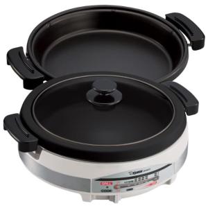 Frigideira Elétrica Controle de Temperatura 1350W, 110V, ZOJIRUSHI EP RAC50, Branco e Prata