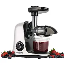 Espremedor de Frutas com Motor Silencioso, Anti Entupimento e Função Reversa, 150W, West Bend, Branco