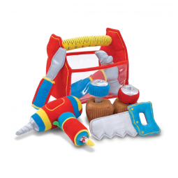 Kit de Ferramentas Infantis de Pelúcia com Broca Vibratória e 9 Peças para Crianças Acima de 3 Anos, Melissa & Doug