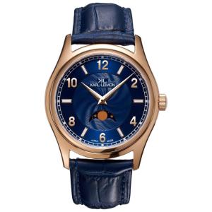 Relógio Japonês Moonphase Classic Simplicity, KARL LEIMON CSBL01G