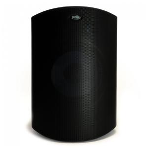 Caixa acústica outdoor Polk Audio Atrium 8 preta, woofer 165 mm, 2 tweeters 25 mm, estéreo ou mono, montagem Speed-Lock
