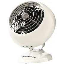 Ventilador Mini Vintage Clássico 2Veloc Base Metálica, VORNADO CR1 0282 75, Branco