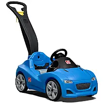 Carrinho de Passeio Infantil com Cinto de Segurança e Buzina para Crianças de 1 a 4 Anos de Idade, Step2, Azul