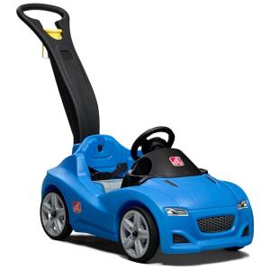 Carrinho de Passeio Infantil com Cinto de Segurança e Buzina para Crianças de 1 a 4 Anos de Idade, Step2, Azul