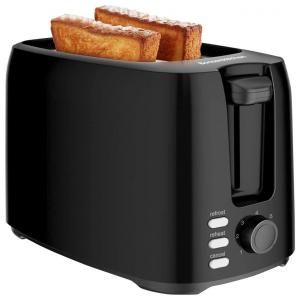 Torradeira Elétrica 2 Fatias, 7 Níveis de Tostagem, Aço Inoxidável, 800W, 110v, BONSENKITCHEN TA8004, Prateado