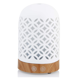 Essential Umidificador Ultrassônico Portátil 160mL com Aromaterapia e 7 Luzes LED, até 4H, 110V, Branco