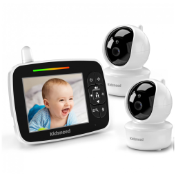 Baba Eletrônica Alcance 90 m2 com Visão Noturna, Kidsneed 935A2, 2 Unidades