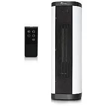 Aquecedor Elétrico de Cerâmica com Controle Remoto, Termostato Digital e Proteção Contra Superaquecimento, 110V 1500W, Senville, Branco