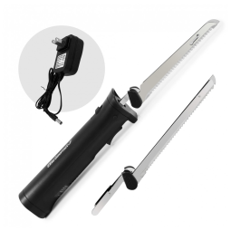 Faca Elétrica em Aço Inoxidável, 110v, ELITE GOURMET BY MAXI MATIC EK9810, Preto
