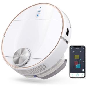 Aspirador de Pó Robô by Anker L70 2 em 1 Wi Fi Mapeamento 2000Pa, branco, 110v, EUFY AK T2190121, Branco