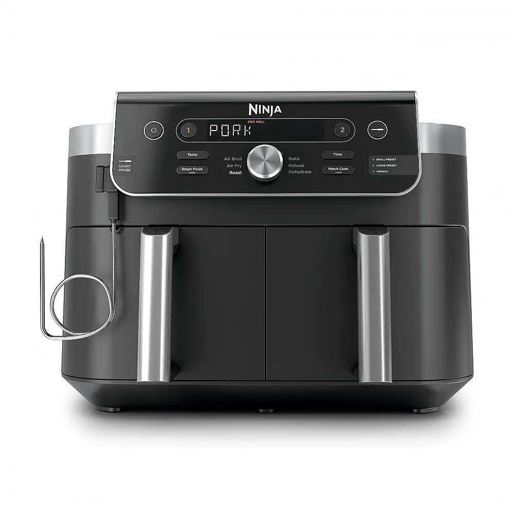 Air Fryer Ninja DualZone 9,5 L (10 qt) Inteligente 6 em 1 Dupla Zona 1690W Touch Espaço Duplo