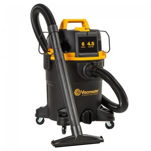 Aspirador de Pó VDK611PF Seco e Úmido 22L, 4.5CV de Potência com Extensores, 110v, VACMASTER, Preto