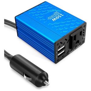 Inversor de Potência VOLTCUBE 150W 12V Para 110V AC 2 Portas de Carregamento USB