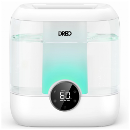 Umidificador de Ar Dreo 6 Litros Top Fill, Silencioso 28 dB, Autonomia 60 Horas, Ideal para Ambientes Grandes