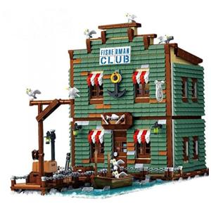 Kit de Construção e Harbourtown Fishing com 3265 Peças para 14 Anos ou mais, GENERAL JIMS Harbortown Fishermans Club, Verde