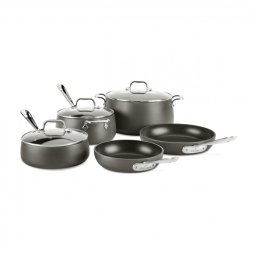 Conjunto de Panelas e Frigideiras Antiaderentes Profissionais, 8 Peças, ALL CLAD 8400001963, Cinza