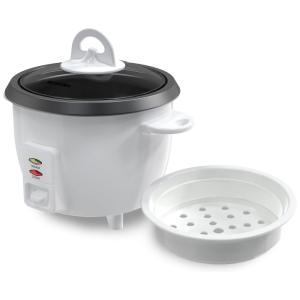 Panela de Arroz Elétrica até 3 xícaras não Cozidas, 110V 300W, Mishcdea, Branca