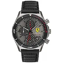 Relógio Masculino Analógico Pilota EVO de Quartzo em Aço Inoxidável, Modelo, FERRARI 0830773, Preto