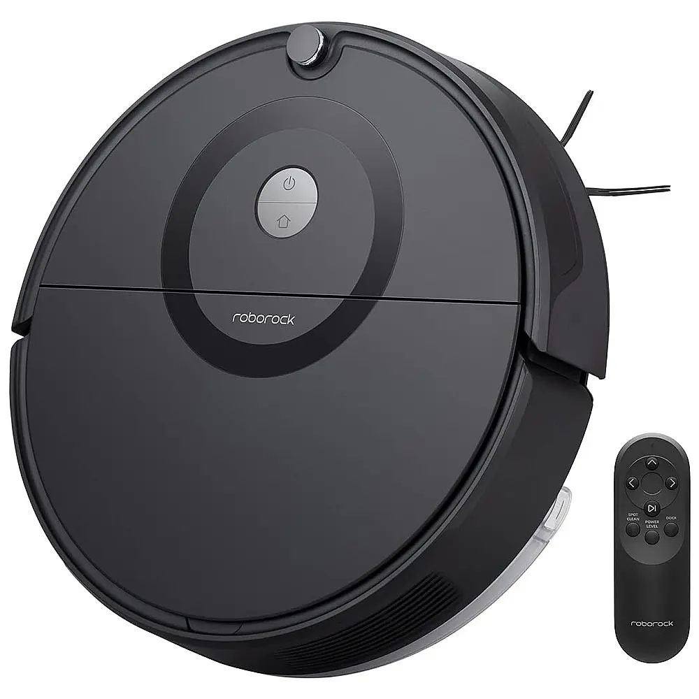 Aspirador de Pó Robô Roborock E5 com Conexão WI FI e Auto Carregamento, 110V, Preto