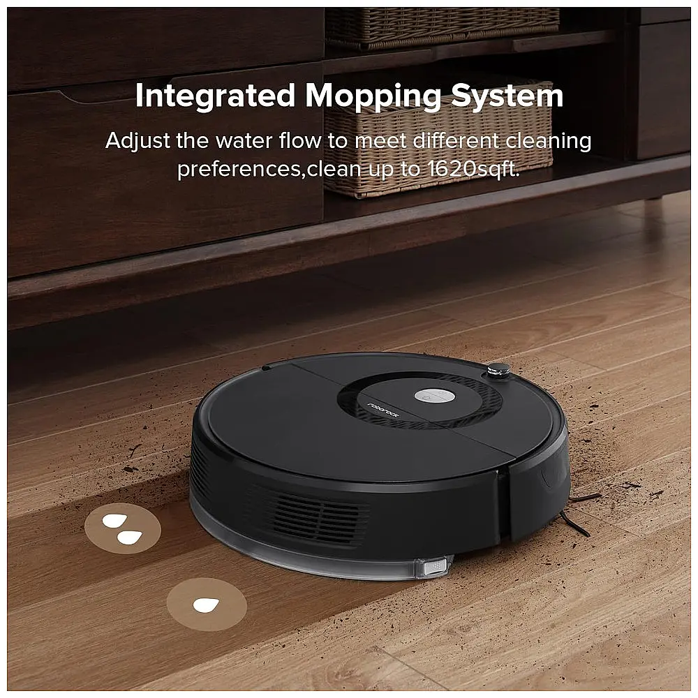 Aspirador de Pó Robô Roborock E5 com Conexão WI FI e Auto Carregamento, 110V, Preto — foto 2