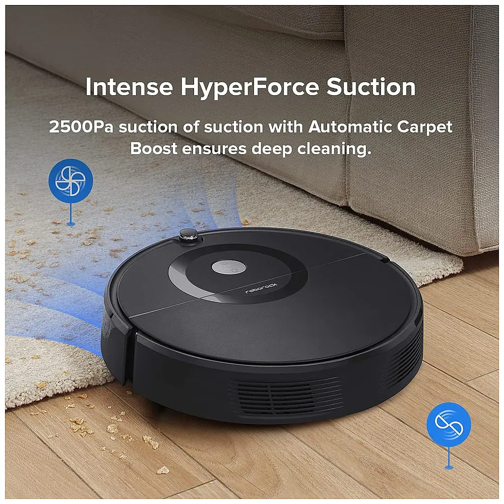 Aspirador de Pó Robô Roborock E5 com Conexão WI FI e Auto Carregamento, 110V, Preto — foto 3