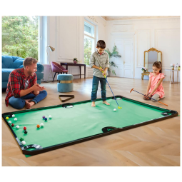 Tapete de Golfe Interno com Acessórios, 2,7 x 1,44 Metros, GOODLYSPORTS, Verde