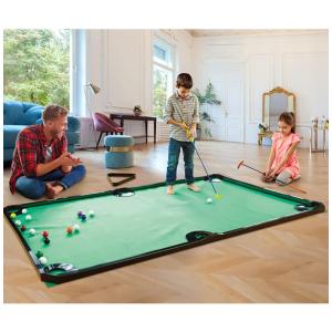 Tapete de Golfe Interno com Acessórios, 2,7 x 1,44 Metros, GOODLYSPORTS, Verde