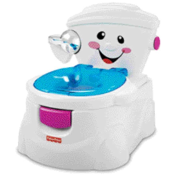 Troninho Realista Interativo para Crianças com Assento Ergonômico, FISHER PRICE N4283, Branco