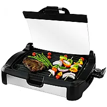 Churrasqueira Elétrica Grill com Controle de Temperatura Ajustável, 1700W, 110v, OVENTE GR2001B, Preto