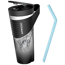 Mini Liquidificador Portátil 400mL com Carregamento USB, 110v, IOCSMART 8S, Rosa