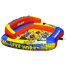 Boia Rebocável Inflável Para 3 Pessoas, Resistente, Amarela, AIRHEAD AHLW 3, Amarelo