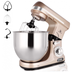 Batedeira Profissional de Bancada com Temporizador, 6Litros, 500W, 6 Velocidades, Cabeçote Inclinável, Máquina de Cozinha Elétrica -