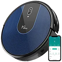 Aspirador de Pó Robô com Conexão via APP WIFI, 110V, NGTeco Rv1100, Preto e Azul