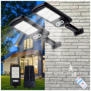 Luminária Solar Externa 20000 Lumens com Controle Remoto 300W, DHRTARA, Preto