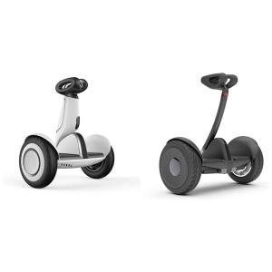 Kit Scooter Elétrica Ninebot S e S Plus com Autoequilíbrio, Controle Remoto e Modo Siga-me, para Adultos, Segway, Preta e Branca