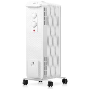 Aquecedor Elétrico a Óleo com Termostato Ajustável e 3 Níveis, 1500W, 110v, TANGKULA AM3715HM WH CY81MM 7, Branco