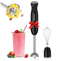 Bonsenkitchen Mixer com 12 Velocidades 5 em 1 com Acessórios em Aço Inoxidável, 110V, 400W, Preto