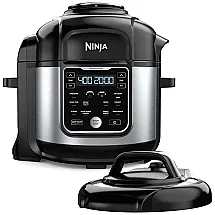 Panela de Pressão Elétrica 8L com 12 Predefinições, Painel de Led e Aço Inoxidável, 110V 1760W, NINJA OS401, Prateado