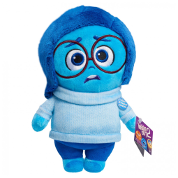 Pelúcia Falante Personagem Tristeza 19 cm de Altura, Divertida Mente 2, para Crianças de 3 Anos ou Mais