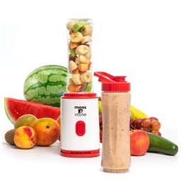 Liquidificador Portátil 600mL com Garrafa Esportiva, 400W, 110v, MOSS STONE, Branco