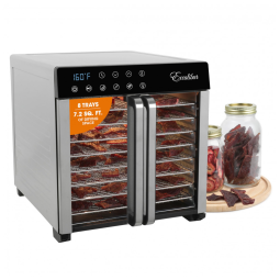 Desidratador Excalibur Food 8 Bandejas para Jerky, Frutas, Vegetais, Ervas, Petiscos para Animais