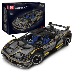 Kit de Construção Carro Esportivo Tecnológico com 4802 Peças para Crianças, Mould King, Preto