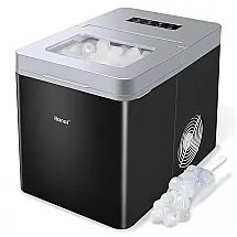 Máquina de Gelo até 14 kg em 24H Portátil, 110W, 110v, WANAI, Preto
