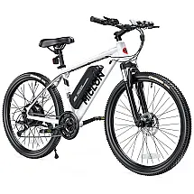 Bicicleta Elétrica para Adultos 21 Velocidades até 59km com Display de LED, 36V 350W, MICLON, Branca